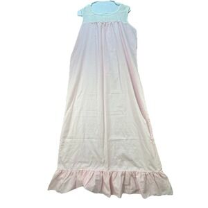 Vintage 1960s Katz Long Nightgown Nighty Size Medium Pink Dainty Feminine